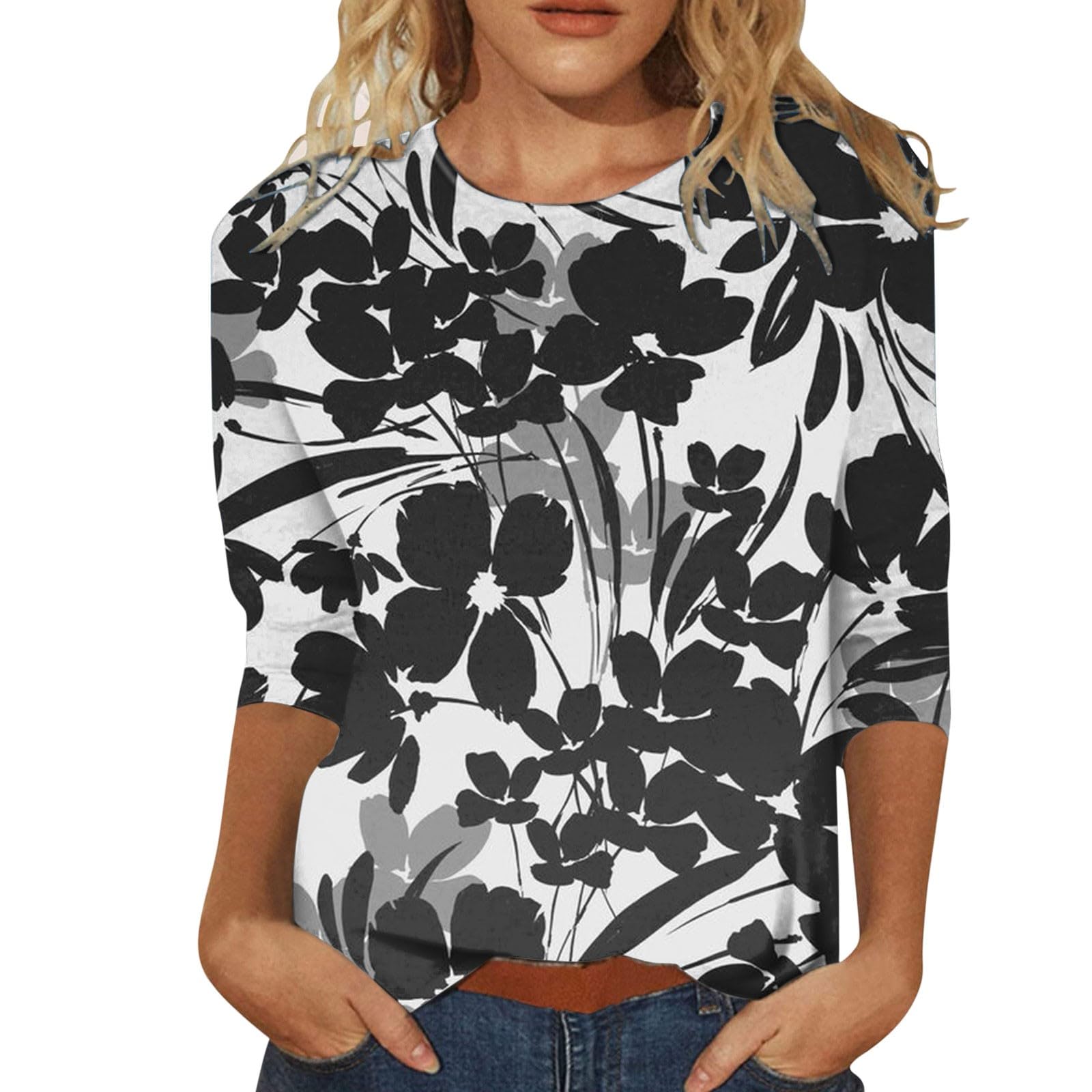 Blusas , Ropa de Talla Grande para Mujer Verano , Camisetas con Gráficos de Talla Grande para Mujer