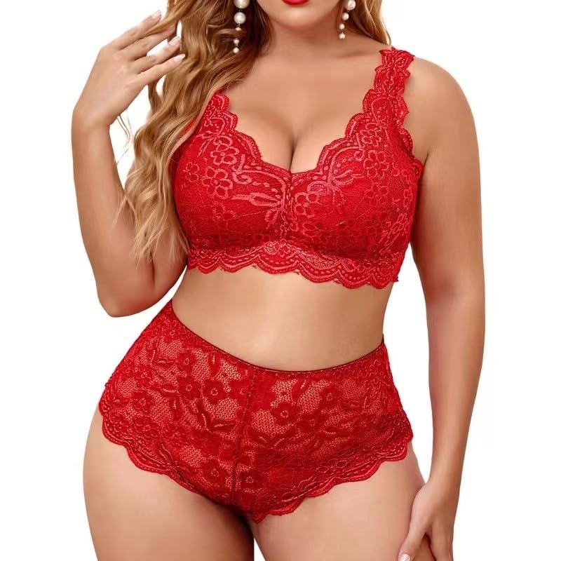 Conjunto de Lencería Sexy Talla Grande para Mujer